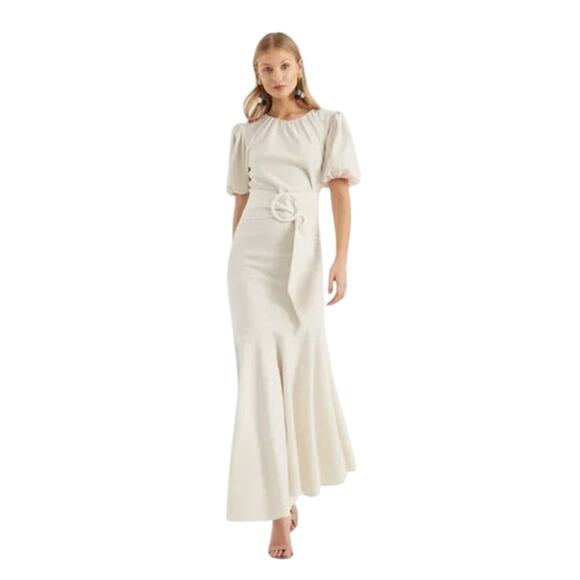 SACHIN + BABI Dress Size 6 Evening Gown NEW Camila Ivory Off White Midi Maxi - Picture 1 of 7